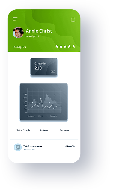 Analytics phone green